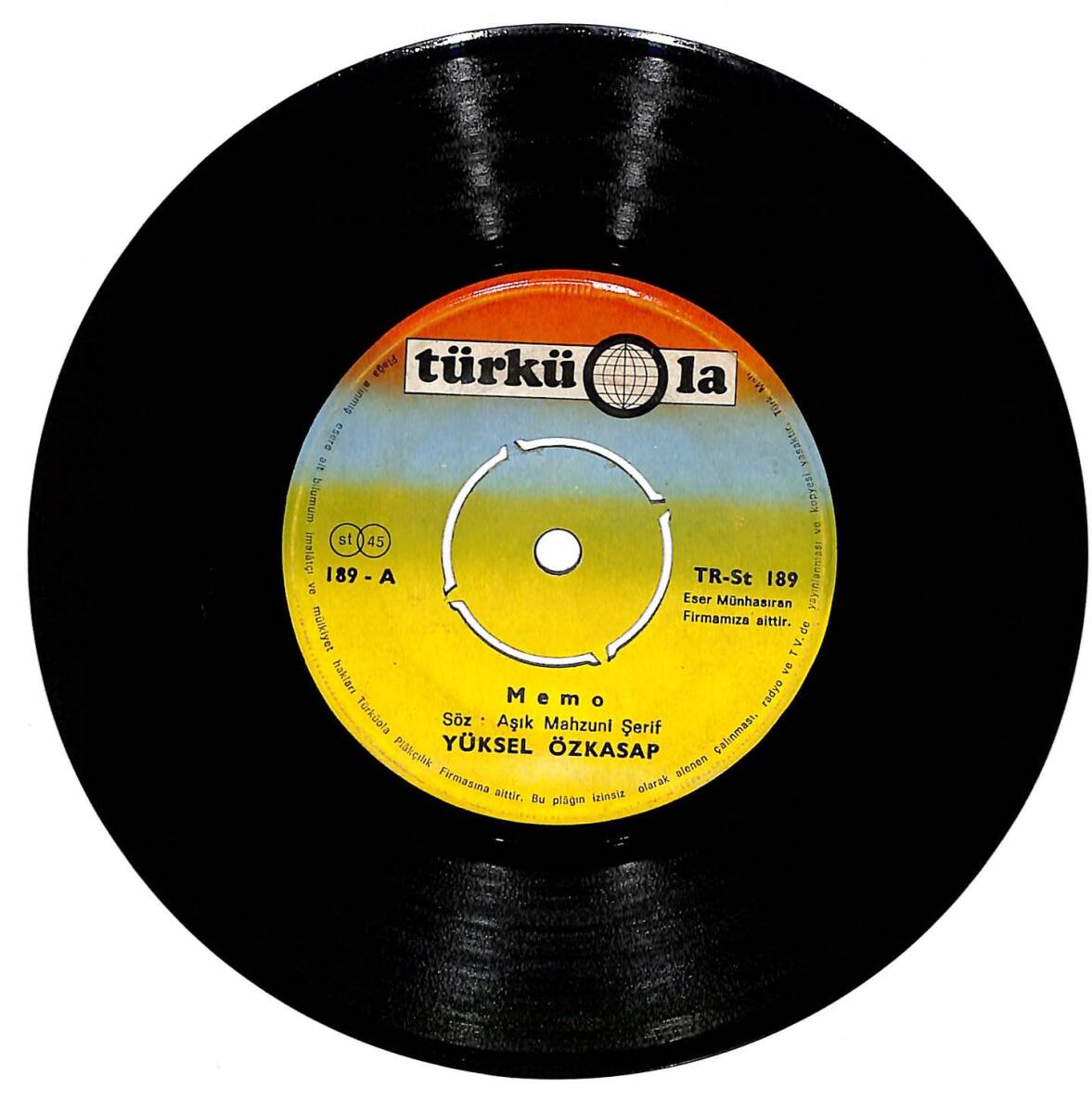 Yüksel Özkasap – Memo & İcra Memuru 45′lik Plak (10/7.5) PLK27455 - 1