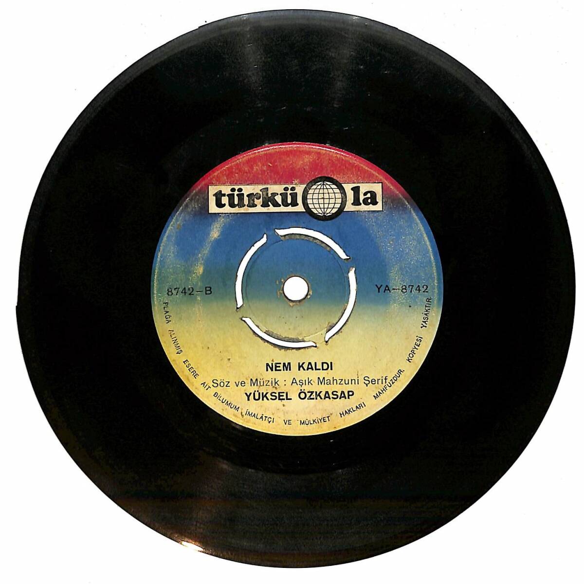 Yüksel Özkasap - Sevemedim Kara Gözlüm & Nem Kaldı Plak (10/5.5) PLK26792 - 2