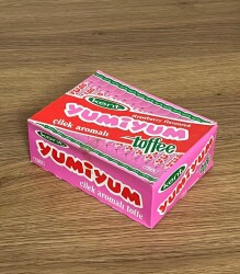 YUMİYUM (KENT ) 1990s Portakal Aromalı Toffe. 100Ad .Dolu Kutu# SKZ2048 - 3
