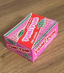 YUMİYUM (KENT ) 1990s Portakal Aromalı Toffe. 100Ad .Dolu Kutu# SKZ2048 - 4