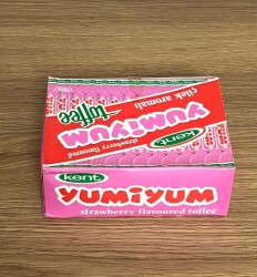 YUMİYUM (KENT ) 1990s Portakal Aromalı Toffe. 100Ad .Dolu Kutu# SKZ2048 - Gökçekoleksiyon