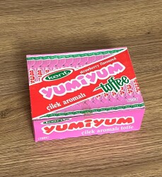 YUMİYUM (KENT ) 1990s Portakal Aromalı Toffe. 100Ad .Dolu Kutu# SKZ2048 - 5