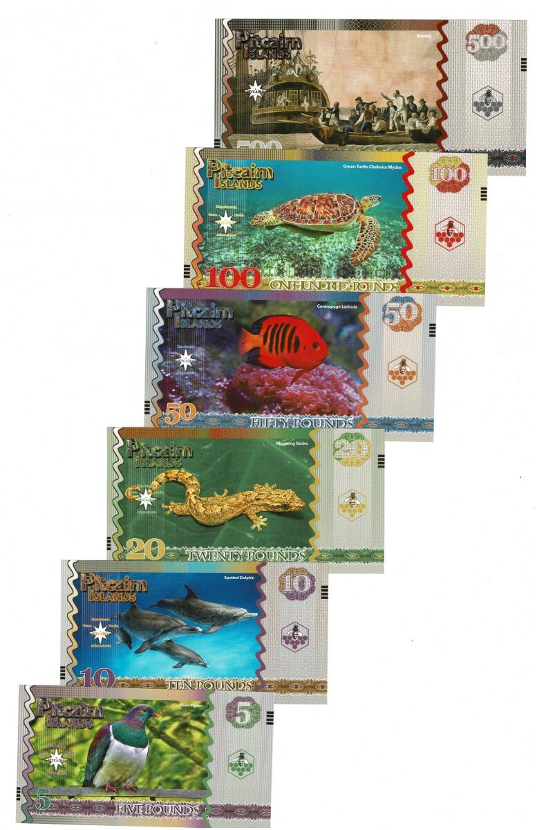 Pitcairn Adaları ''FANTAZİ PARA SETİ (POLİMER)''' Açıklamayı Okuyunuz! YKP8535 - 2