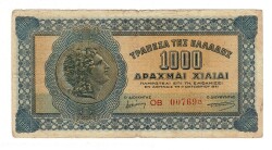 Yunanistan 1000 Drachmai 1942 Temiz+ YKP8243 - 1