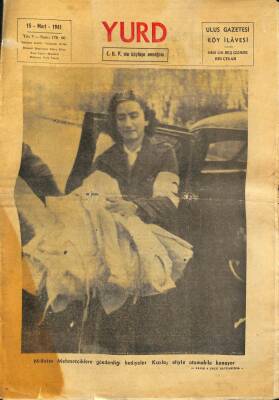 YURD Ulus Gazetesi Köy İlavesi 15 Mart 1941 Sayı176 - Kapak Kızılay, Hitler İnönüye Mesaj Gönderdi NDR68765 - 1