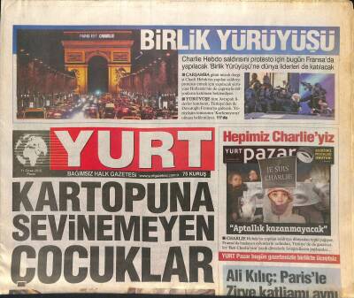 Yurt Gazetesi 11 Ocak 2015 - Galatasaraydan Yıldırıma Yanıt - Erdal İnönüyü Anma Yemeği GZ125507 - 1