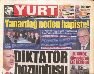 Yurt Gazetesi 12 Aralık 2013 - El Kaide Cilvegözünü Elden Geçirdi - Beyoğlu Ranta Teslim Oldu ! GZ125540 - 1