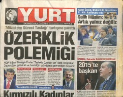 Yurt Gazetesi 12 Aralık 2014 - Çinin Nobeli Castroya Verildi - Batum CHPden İhraç Edildi GZ100305 - 2