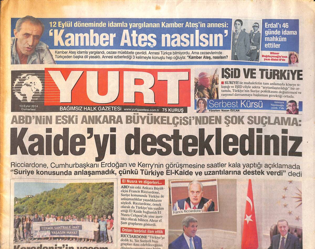 Yurt Gazetesi 13 Eylül 2014 - Çiçekli Adriana Lima - Tarkan Coşkusu Devam Ediyor GZ159865 - 1