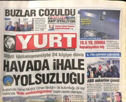 Yurt Gazetesi 13 Kasım 2014 - Kitap Fuarında Türkan Şoray İzdihamı - Usta Gazeteci Yurtseveri Kaybettik GZ100600 - 1