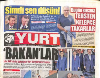 Yurt Gazetesi 16 Eylül 2013 - Sıkı Dur Merdan Yanardağ Yanındayız GZ104613 - 1