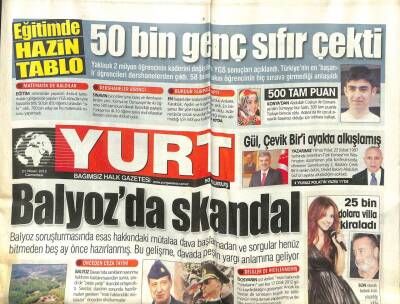 Yurt Gazetesi 21 Nisan 2012 - Balyozda Skandal GZ107266 - 1