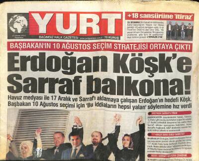 Yurt Gazetesi 21 Nisan 2014 - Petek Dinçöze Can Tanrıyardan Yanıt GZ100751 - 2