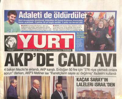 Yurt Gazetesi 22 Ocak 2015 - Ragıp Duran Yazdı Fikir Özgürlüğü Değil Tabulardan Korkun GZ105432 - 1