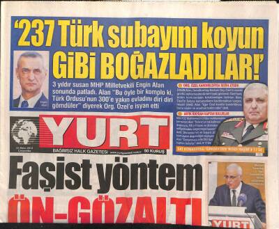 Yurt Gazetesi 23 Ekim 2013 - ODTÜye Cami Fetvası - İBBnin Reklam Kaymağı Erdoğanın Damadına GZ124538 - 1