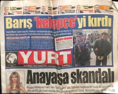 Yurt Gazetesi 26 Kasım 2013 - Savaşa Gider Gibi Uyuşturucu Operasyonu GZ100055 - 1