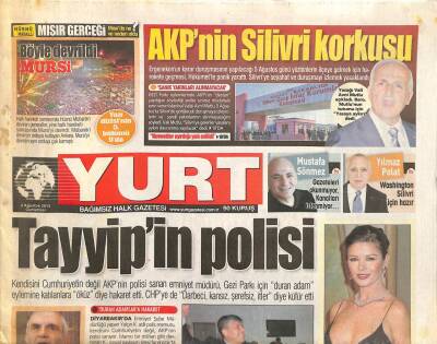 Yurt Gazetesi 3 Ağustos 2013 - Nezaket Ekici , Köyde Doğdu Dünya Sanatçısı Oldu GZ105425 - 1