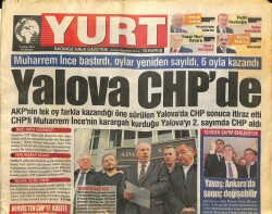 Yurt Gazetesi 3 Nisan 2014 - Bilecikte AKP İkiye Bölündü - Suriyede Kimyasal Alarm GZ100852 - 1