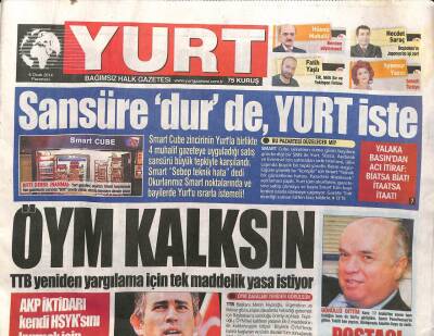 Yurt Gazetesi 6 Ocak 2014 - AKP Kendi HSYKsını Kurmak İçin Düğmeye Bastı GZ104944 - 1