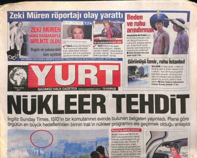 Yurt Gazetesi 7 Ekim 2014 - Zeki Müren Hangi Başbakanla Birlikte Oldu GZ100177 - 2