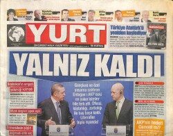 Yurt Gazetesi 8 Kasım 2013 - Başbakanın Empati Yeteneği Kalmadı GZ100518 - 1