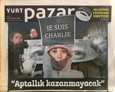 Yurt Gazetesi Pazar Eki 11 Ocak 2015 - Londrada Kışın Tadı Nasıl Çıkar ? - Ju Suis Charlie GZ125877 - 1