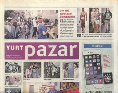 Yurt Gazetesi Pazar Eki 14 Eylül 2014 - Türk Sineması 100 Yaşında - Bir Devre Tanıklık Eden Stat Alsancak GZ123289 - 1