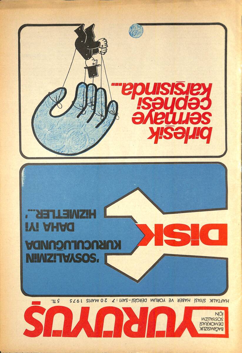 Yürüyüş Haftalık Siyasi Haber ve Yorum Dergisi 20 Mayıs 1975 Sayı 7 - Sosyalizmin Kuruculuğunda Daha İyi Hizmetler NDR93300 - 1