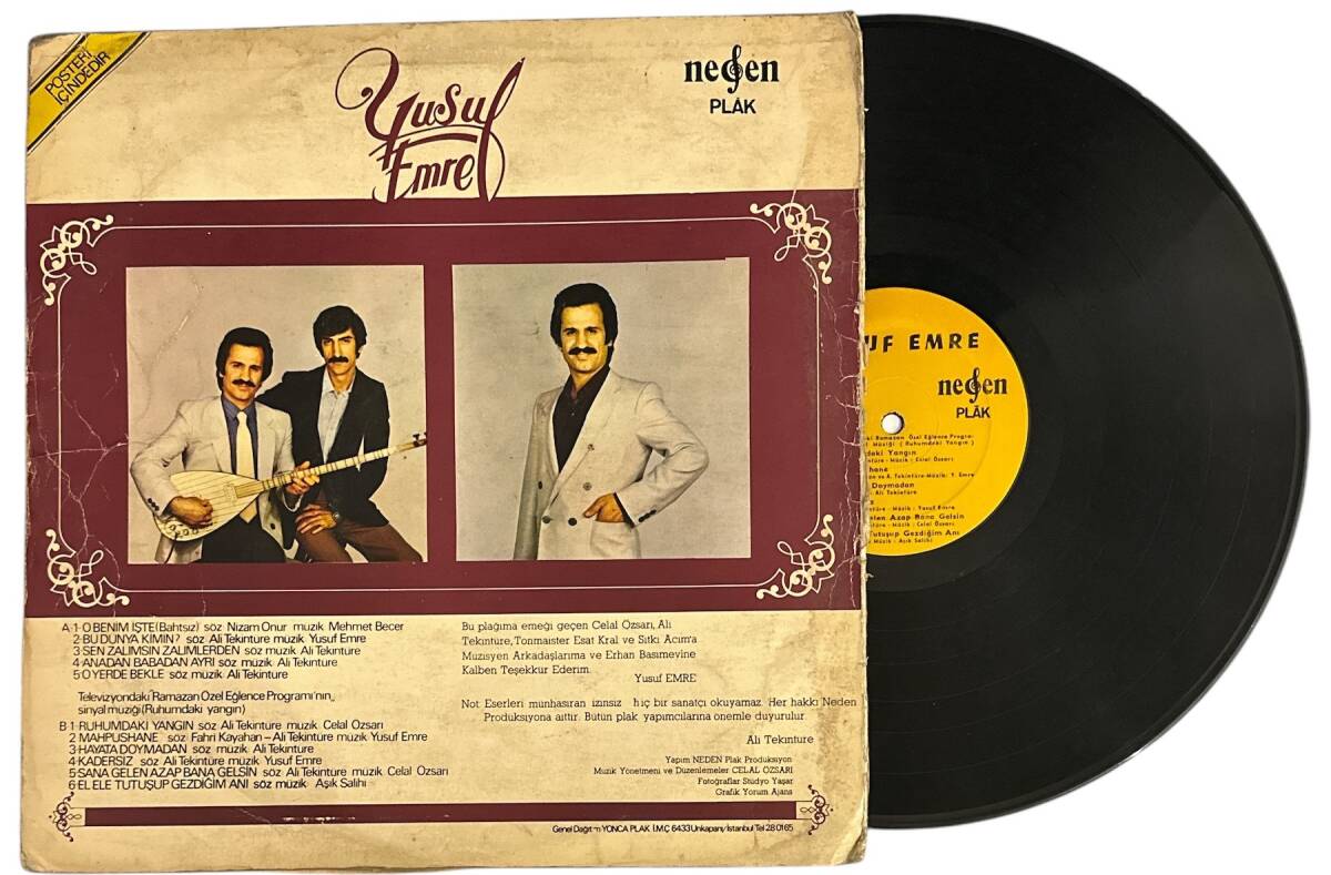 Yusuf Emre - Bu Dünya Kimin LP Plak (10/8) PLK25523 - 2