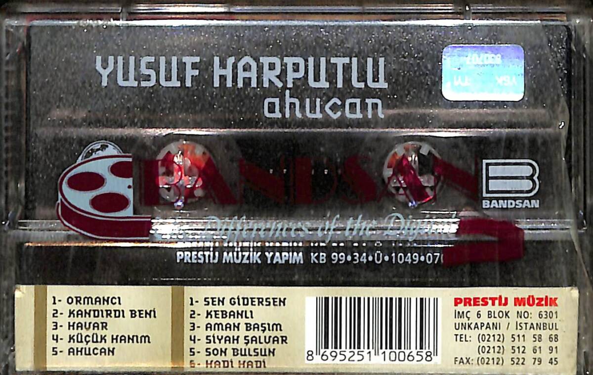 Yusuf Harputlu - Ahucan Kaset (Sıfır Kaset) KST29181 - 2