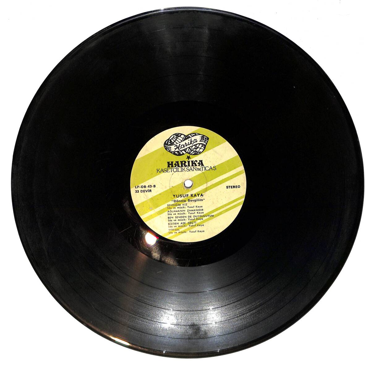 Yusuf Kaya - Dönme Sevgilim LP PLAK (Açıklamayı Okuyunuz) PLK26682 - 1