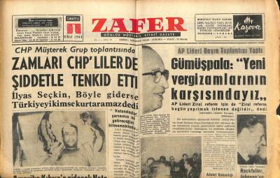 Zafer Gazetesi - 1 Şubat 1964 - Zamları CHPlilerde Tenkit Etti GZ110408 - 1