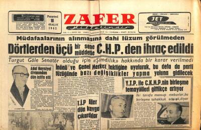 Zafer Gazetesi - 10 Aralık 1962 - Cezayirlilerle Fransızlar Arasında Çatışma Oldu GZ110719 - 1