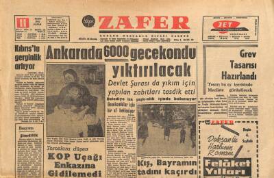 Zafer Gazetesi 11 Mart 1962 - Toroslara Düşen KOP Uçağı Enkazına Gidilemedi GZ113913 - 1