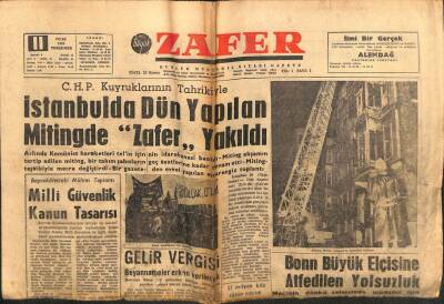 Zafer Gazetesi - 11 Ocak 1962 - Ankarada Ruam Salgın Halinde GZ110673 - 1