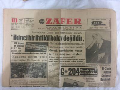 Zafer Gazetesi 11 Şubat 1962 - Celal Bayarın Ankara Veya İstanbula Nakli Düşünülüyor GZ73108 - 1