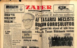 Zafer Gazetesi 11 Şubat 1963 - Irakta Sükunet Hakim GZ66041 - 2