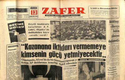 Zafer Gazetesi - 13 Kasım 1963 - Kraliçe Elizabeth Parlamentoyu Açtı GZ110355 - 1