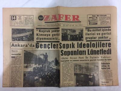 Zafer Gazetesi 14 Ocak 1962 - Emekli Subaylar MBKni İtham Etti GZ73083 - 1