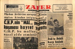 Zafer Gazetesi 15 Şubat 1963 - CHPnin Mal Peşinde Koşması Hayret Yarattı GZ66034 - 2