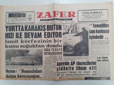 Zafer Gazetesi - 18 Ocak 1963 - Prenses Süreyyanın Sevgilisi İntihar Etti GZ112413 - 1