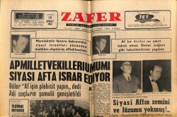 Zafer Gazetesi 18 Şubat 1963 - AP Vekilleri Umumi Siyasi Afta Israr Ediyor GZ66037 - 1