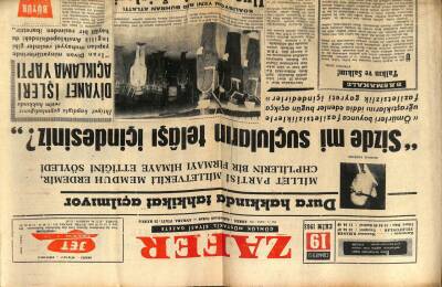 Zafer Gazetesi - 19 Ekim 1963 - Savaş Şiddetle Devam Ediyor Cezayirliler Geri Çekildi GZ110369 - 1