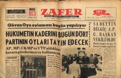 Zafer Gazetesi - 19 Haziran 1964 - Kıbrısta Çarpışmalar Tekrar Şiddetleniyor GZ110382 - 1