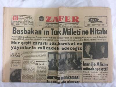 Zafer Gazetesi 19 Şubat 1962 - İnan İle Alican Münakaşa Etti GZ73130 - 1
