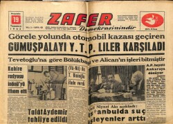 Zafer Gazetesi 19 Temmuz 1962 - Talat Aydemir Tahliye Edildi GZ66046 - 1