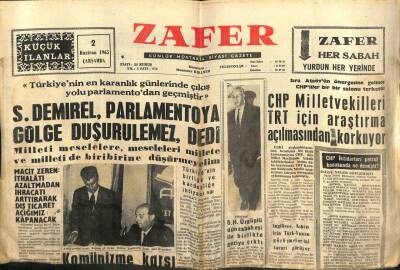 Zafer Gazetesi - 2 Haziran 1965 - Komünizme Karşı Savaş Açılacak GZ110421 - 1