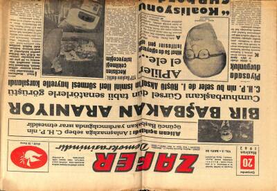 Zafer Gazetesi - 20 Haziran 1962 - Bir Başbakan Aranıyor GZ110663 - 1