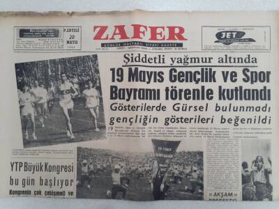 Zafer Gazetesi - 20 Mayıs 1963 - 27 Mayısı CHPliler Yanlış Yola İtmişlerdir GZ112373 - 1