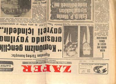 Zafer Gazetesi - 20 Ocak 1969 - Alparslan Türkeş Konuştu GZ110581 - 1